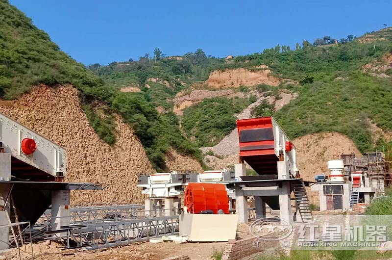 安徽淮南花崗巖砂石料加工現場 安徽淮南花崗巖砂石料加工現場