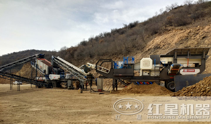 移動(dòng)制砂現(xiàn)場(chǎng)，可就近參觀現(xiàn)場(chǎng)